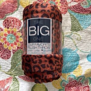 Kohls The Big One Oversized Leopard Print Plush Throw
